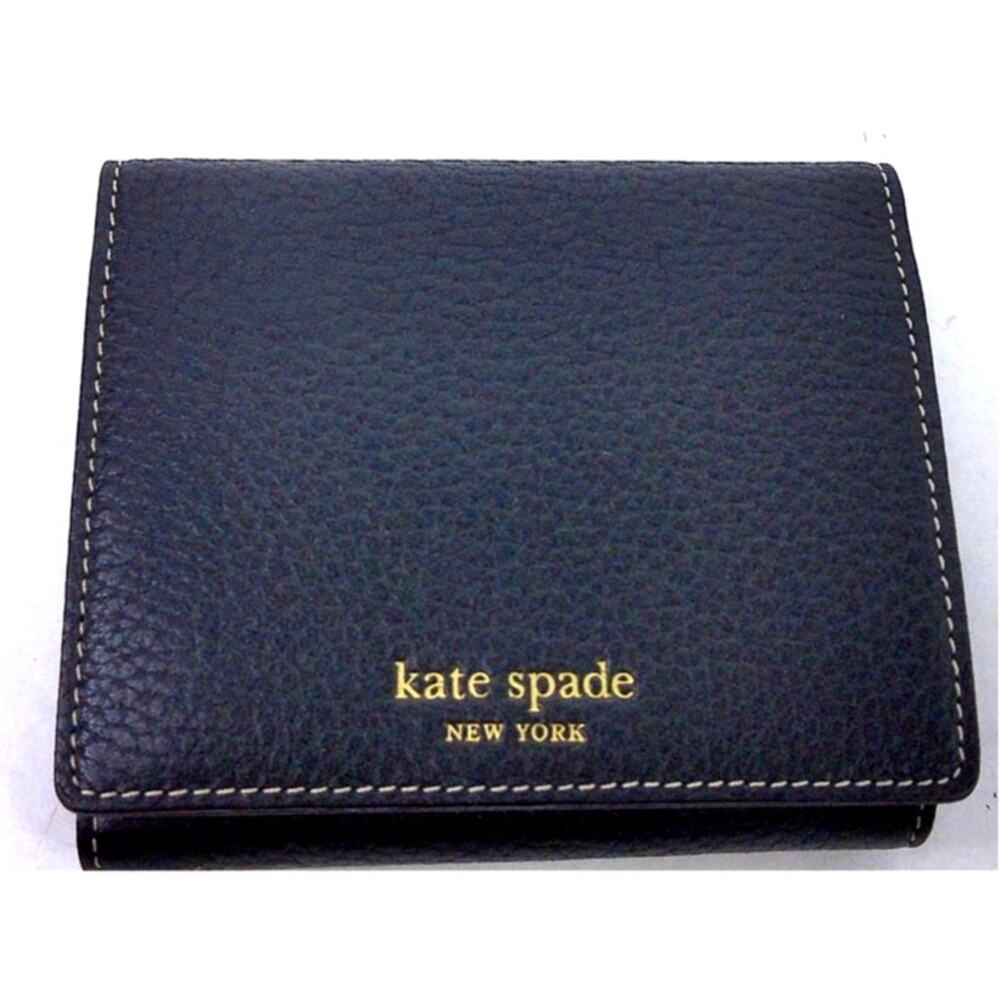 Vintage Y2K Kate Spade New York Taryn Black Medium Compact Bifold Wallet